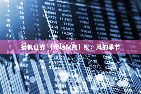 扬帆证券 【市场聚焦】铜：风的季节