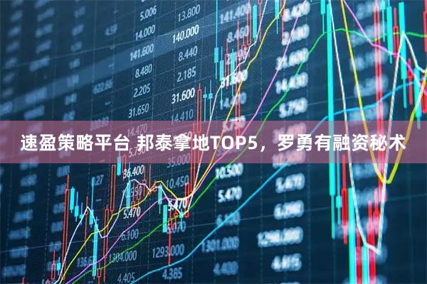 速盈策略平台 邦泰拿地TOP5,罗勇有融资秘术