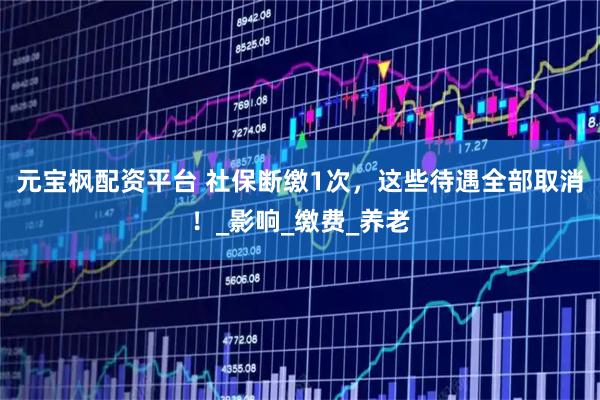 元宝枫配资平台 社保断缴1次，这些待遇全部取消！_影响_缴费_养老